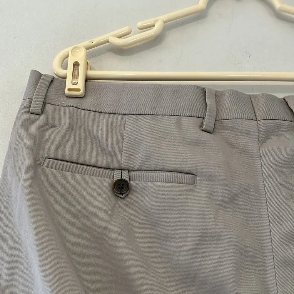 Banana Republic tan tailored slim fit pants Size 35 X 30 New